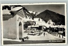 7188 Sedrun 1961 Gebrauchsspuren Winter Dorfpartie