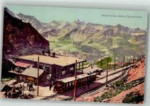 Jungfraubahn Foto AK Bahnhof Jungfraubahn Station Eigergletscher