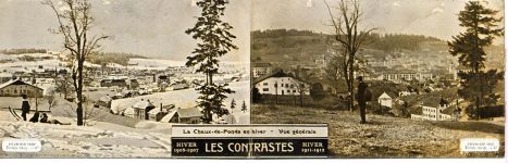 2300 La Chaux-de-Fonds 1912 Klapp AK 2-fach