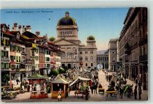 3000 Bern Berne - Bundeshaus Marktszene