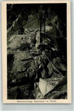 8858 Innerthal Wägital Foto AK Staumauer im Schräh Wäggital