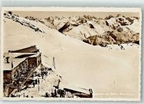 Weissfluhjoch - Winter Parsenn Station Gasthaus Hüttenstempel