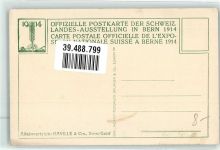 3000 Bern Berne - Landesausstellung 1914 Nr 68 Archtitekt Polak & Piolenc Dekorative Gruppe an der Nahrungsmittel Halle