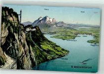 6440 Vierwaldstättersee 1911 - Landkarte