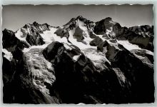 Brunegghorn Gebrauchsspuren Fliegeraufnahme Nadelgrat Dom Täschhorn Alphubel