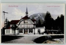 Muottas Muragl Foto AK Bahnhof der Drahtseilbahn
