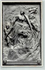 Plakette Vom Weltkrieg umtobt von Bildhauer Otto Schweizer