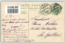 6285 Hitzkirch 1907 Prägedruck Wappen Briefmarkenabbildungen Lithographie