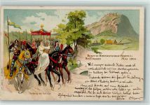 9000 St. Gallen S. Gallo Lithographie Kulturhistorischer Festzug Hadwig Ritter