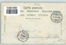 5610 Wohlen AG 1898 Gebrauchsspuren Lithographie Biene Trauben