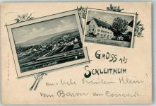 8226 Schleitheim 1899 Gebrauchsspuren Gasthaus zum Hirschen