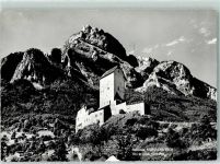 7320 Sargans - Schloss Blick zum Gonzen