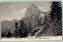 Dent de Jaman 1908 Gebrauchsspuren Chemin de fer des Rochers de Naye