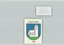 8758 Obstalden - Vignette Wappen Kaffee Hag ca 1920-1940