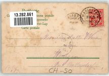 4115 Mariastein 1903 Prägedruck Kloster Kleeblatt Passepartout