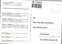 3984 Fiesch - Restaurant Kühboden