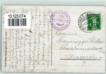 9470 Buchs SG 1913 - Hotel Kurhaus Buchserberg mit Alpstein Hüttenstempel