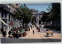 8000 Zürich - Bahnhofstrasse Bahnhof Marktszene