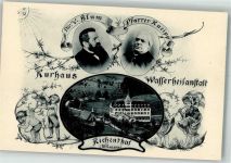 6263 Richenthal Foto AK Hotel Kurhaus Pfarrer Kneipp Dir.v. Blum