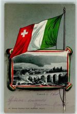 2108 Couvet 1902 - Fahne Brücke