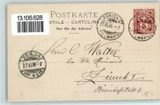 8000 Zürich 1898 - Gemälde von Koller Jubiläums-Ausstellung 1898 AK