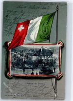 2034 Peseux - chateau de 1903 Flagge