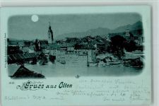 4600 Olten 1898 Mondschein Gruss aus - Verlag Gebr. Metz 9143 AK