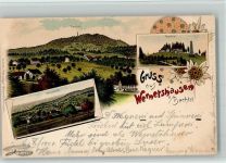 8342 Wernetshausen 1901 BOAKC Bachte Bahnpost Strecke 34 Zug 400 l Lithographie