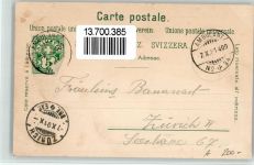 8342 Wernetshausen 1901 BOAKC Bachte Bahnpost Strecke 34 Zug 400 l Lithographie