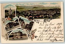 9450 Altstätten SG 1898 - Bahnhof Marktgasse Forstkapelle