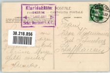 Clariden 1911 Winter Clariden Eiswände Hüttenstempel Klaridahütte Bahnpost Zug 2302
