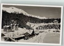 Arosa Bahnhof mit Prasura Bahnhof Schweiz 1937 Winter