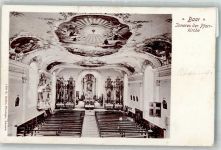 6340 Baar 1903 Foto AK Pfarrkirche innen