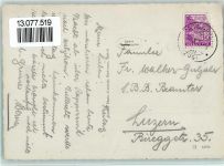 6314 Unterägeri 1934 Foto AK Teilansicht mit Kirche, gute Erhaltung AK