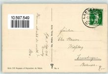 4900 Langenthal 1916 - Walliser Bauern Ort lt. Stempel
