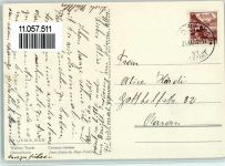 1950 Sion Sitten Künstlerkarte Walliser Tracht Oberwalliserin M.P.