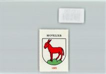 2812 Movelier - Vignette Wappen Kaffee Hag ca 1920-1940
