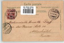 2024 St-Aubin-Sauges St-Aubin NE 1898 BOAKC Lithographie Kirche