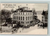 8703 Erlenbach ZH - 1906 Hotel zum goldenen Kreuz Pferdekutschen
