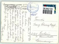 9497 Triesenberg - Alpen Hotel 1605 m Gasthaus Fahne Blau Rot Autos Berge