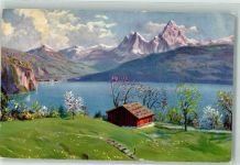 6441 Rütli Künstlerkarte sign. Kutscha Die Schweiz