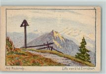 3987 Riederalp - Lithographie sign Züricher U. W.