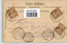 9507 Stettfurt 1901 BOAKC Dorfplatz Kirche Schulhaus