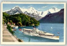 3658 Merligen - Dampfer Blümlisalp Beatenbucht Eiger Mönch Jungfrau