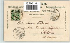 4665 Oftringen 1899 BOAKC Kreuzstrasse Wartburg-Säli Lithographie