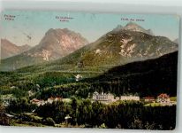 7550 Scuol Schuls 1910 Foto AK Hotel Waldhaus Ort lt. Stempel