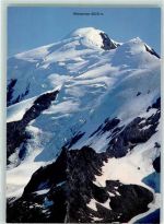 Weissmies - Gipfel Weissmies der Felsen Schwarzmies im Saastal