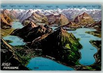 6415 Arth 1911 - Vogelschau Rigi