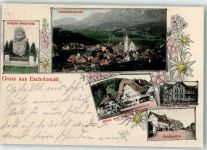 6182 Escholzmatt Gebrauchsspuren Schybi Denkmal Hotel Pension Löwen Chalet z. Löwen