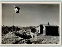 Weisshorn Arosa - Weisshorn Kulm Hütte schweizer Flagge